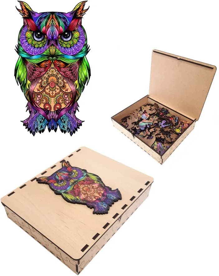 Falixen Puzzle "Královská sova" VELIKOST: A4