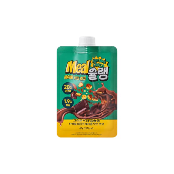 Green Monster - Meal Chelin Protein Shake - 40g - Hazel Nuts Choco