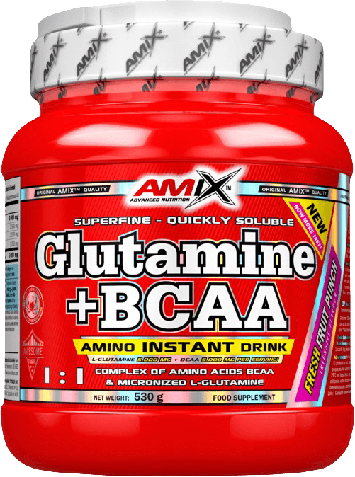 Amix Glutamine + BCAA 530 g čerstvé lesní ovoce