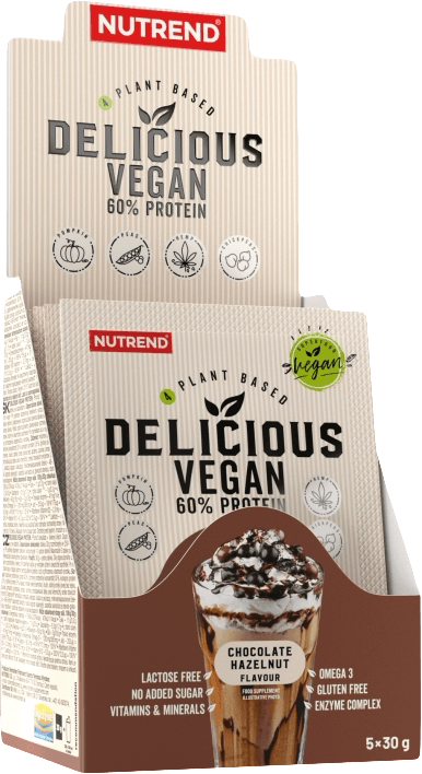 5x Nutrend Delicious Vegan Protein 30 g latte macchiato