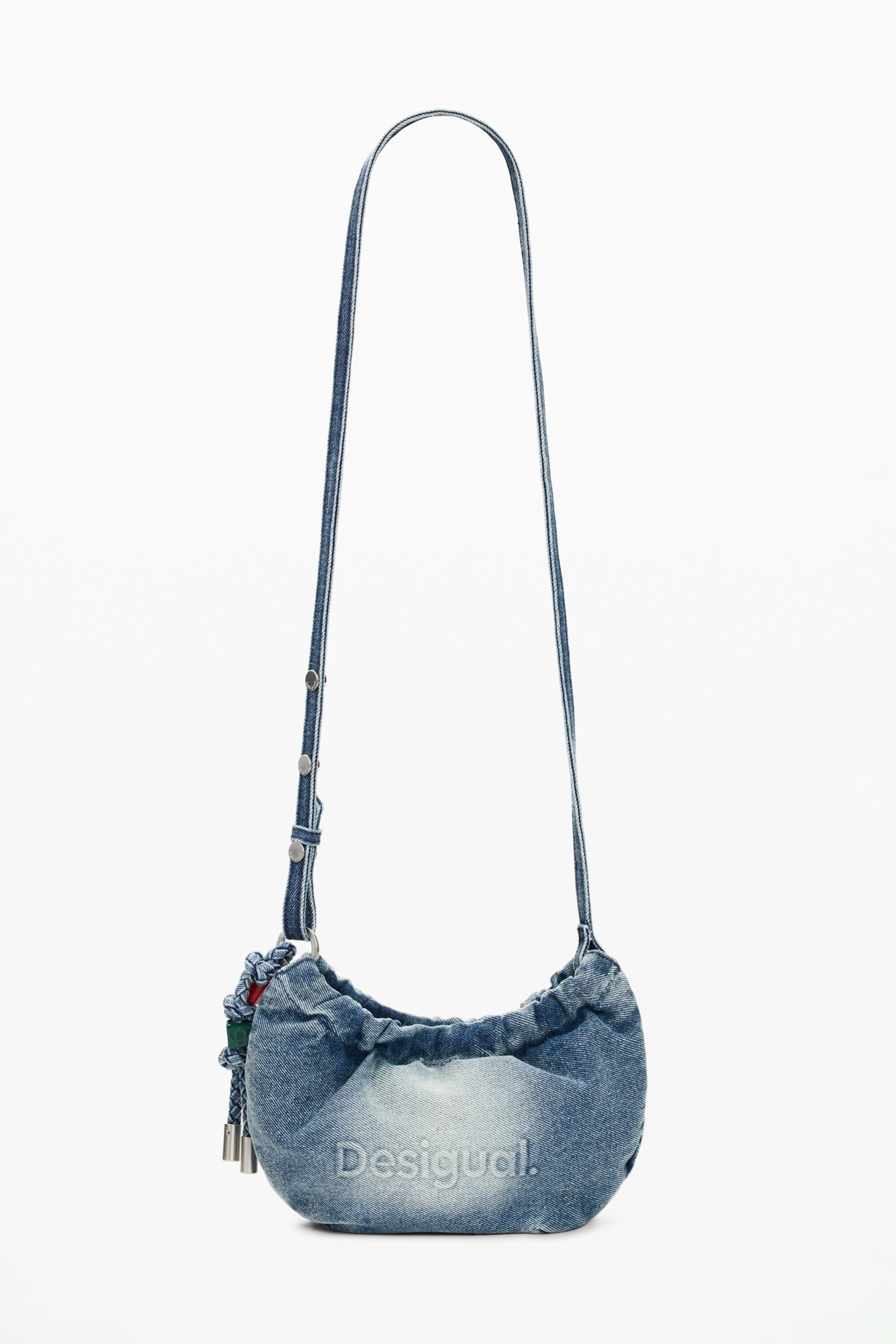 Desigual, Velká crossbody peněženka s logem, DáMske, Modrá, U