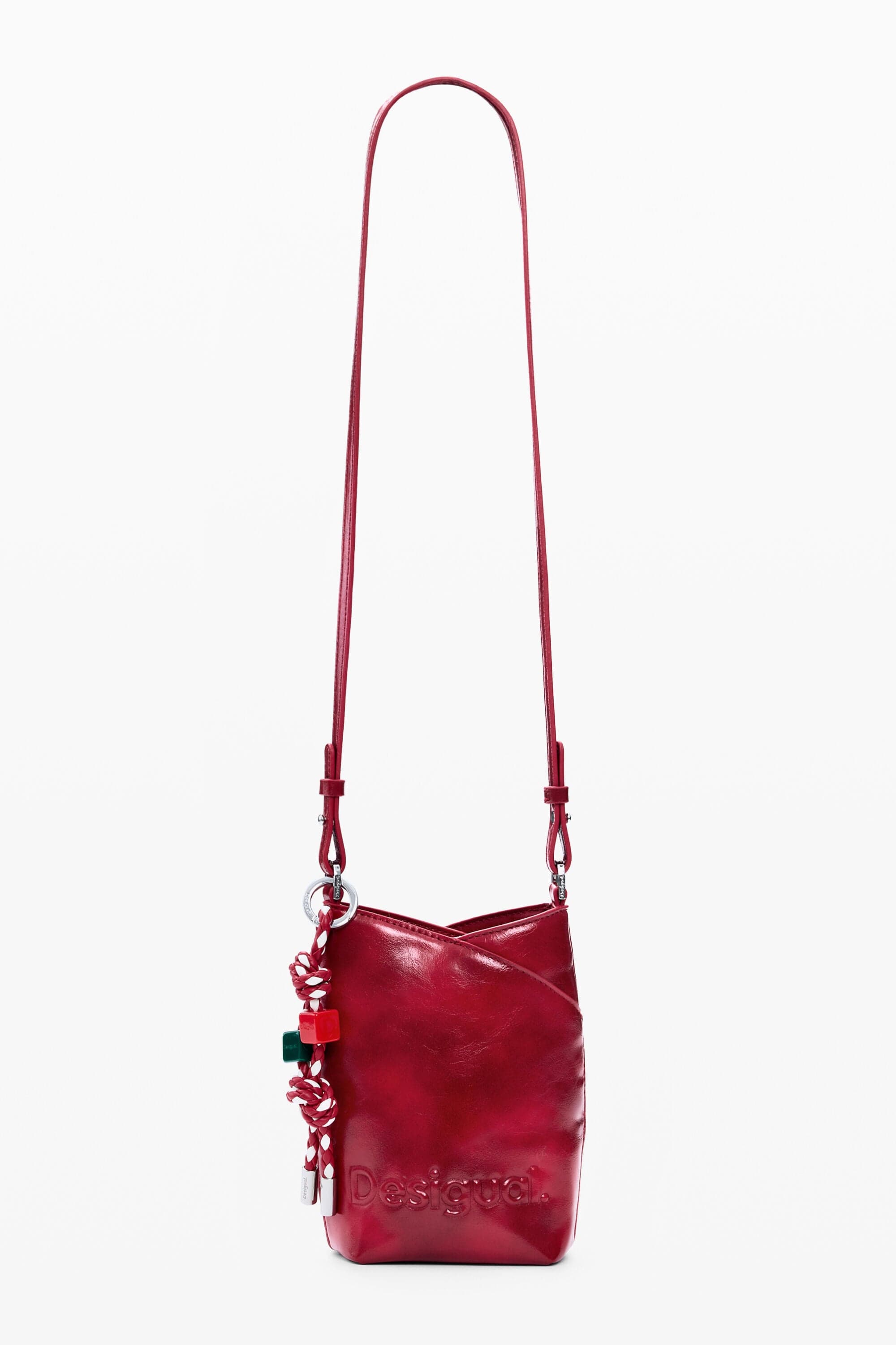 Desigual, pouzdro na mobil charms, DáMske, Polyurethane, ČErvená, U