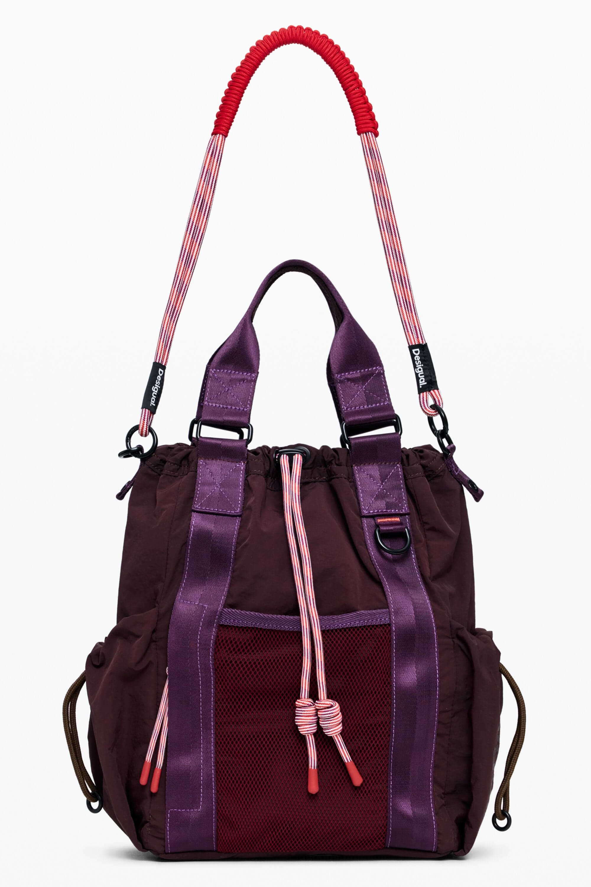 Desigual, Střední batoh, DáMske, Polyamid, ČErvená, U