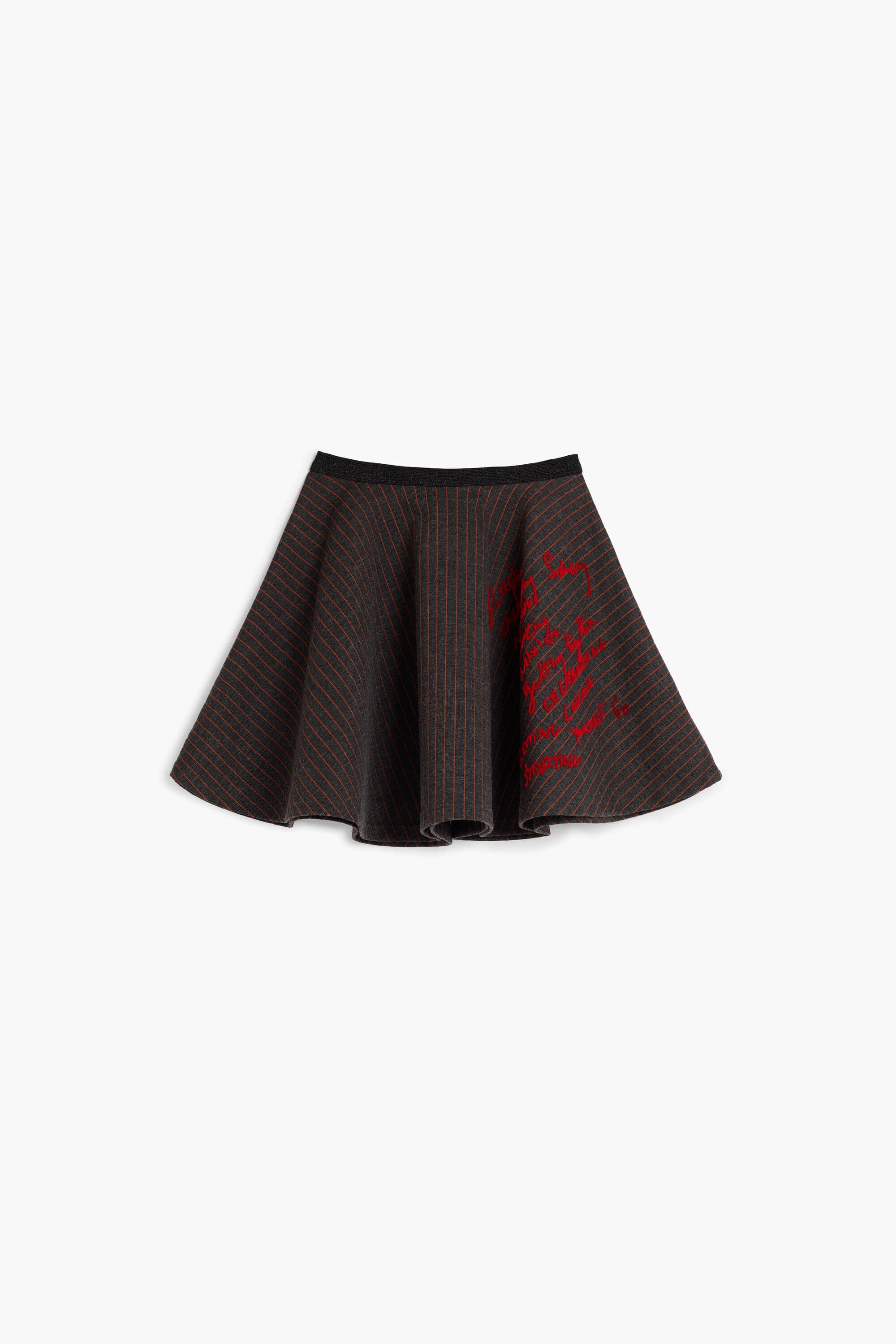 Desigual, Krátká pletená sukně s proužky, DěTi, ČErná, 3/4