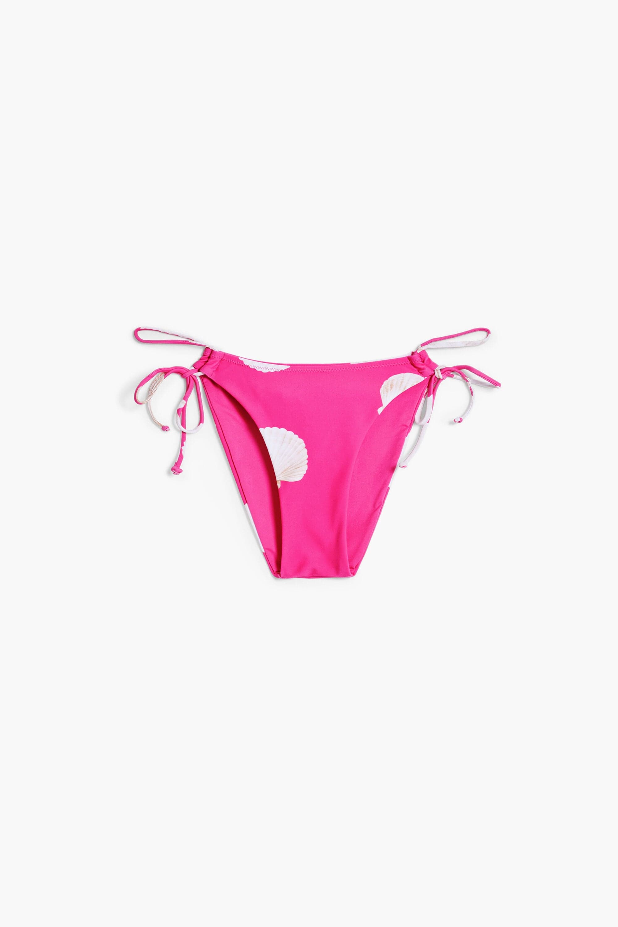 Desigual, Fuchsiové bikiny kalhotky s mušlemi, ČErvená, L