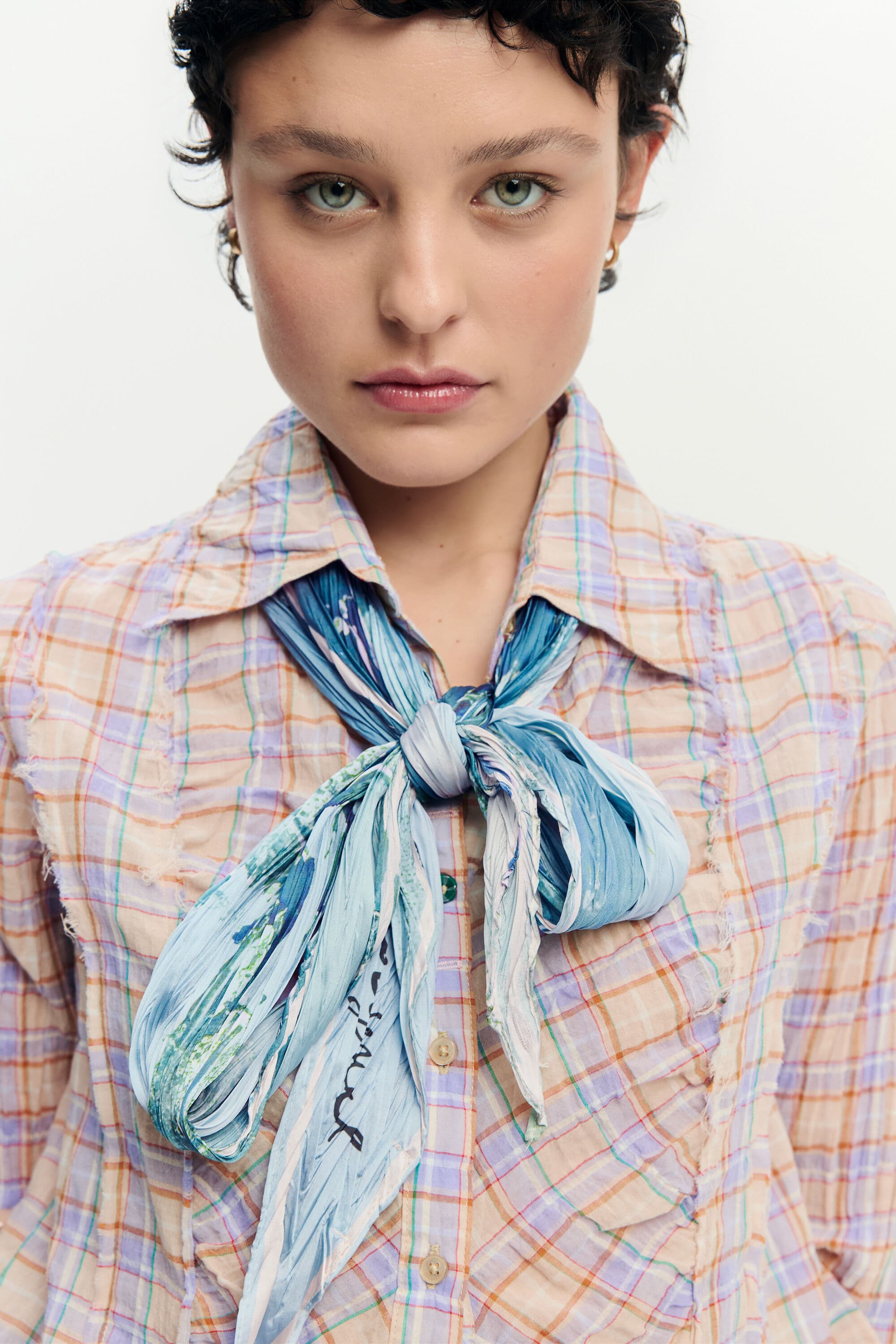 Desigual, šátek diamant, Polyester, Zelená, U