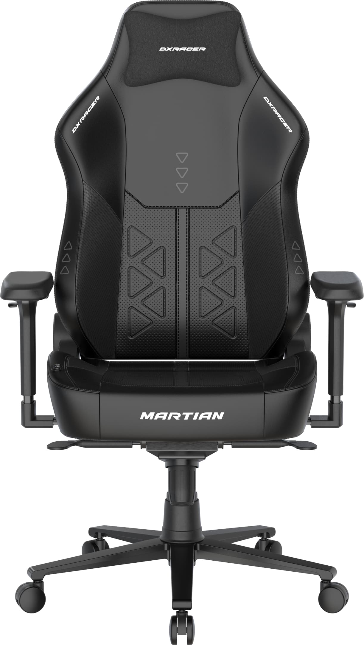 Herní židle DXRacer MARTIAN XL Triangle s elektrickým ovládáním, masáží a ventilací, černá