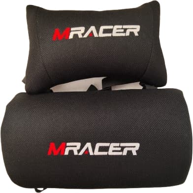 DXRACER Sada polštářků MRacer černý látkový