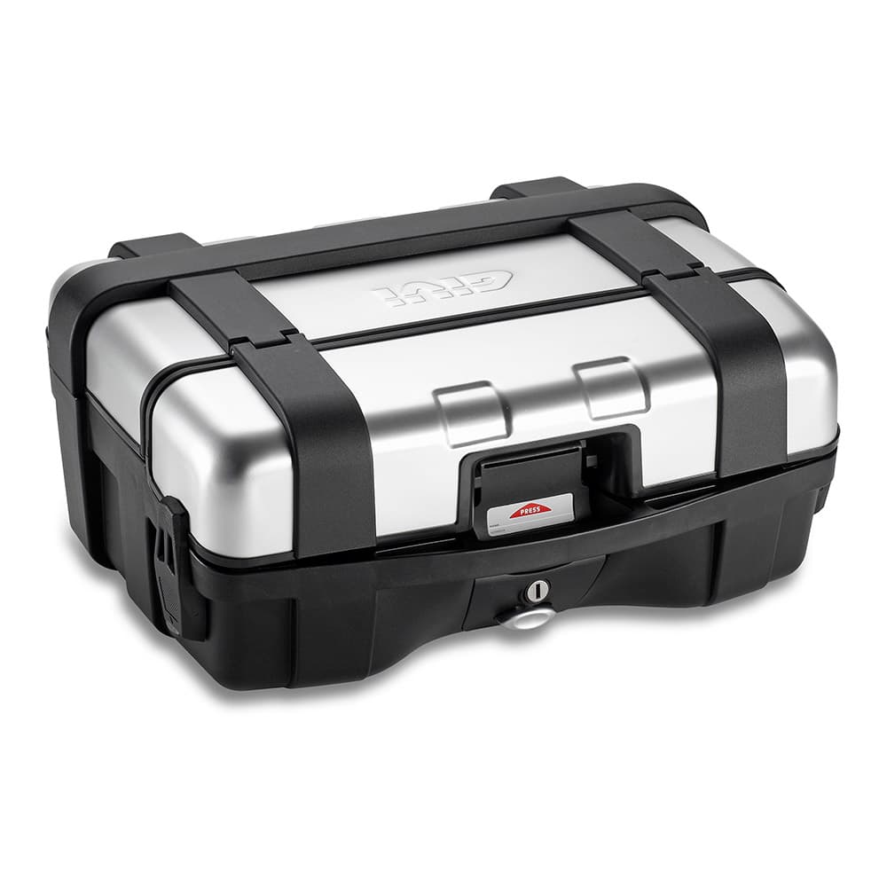 GIVI Trekker 33 Sada kufrů Monokey s hliníkovým krytem, černá-stříbrná
