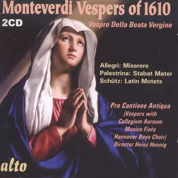 2CD Claudio Monteverdi: Vespro Della Beata Vergine 1610 / Miserere / Stabat Mater / Latin Motets