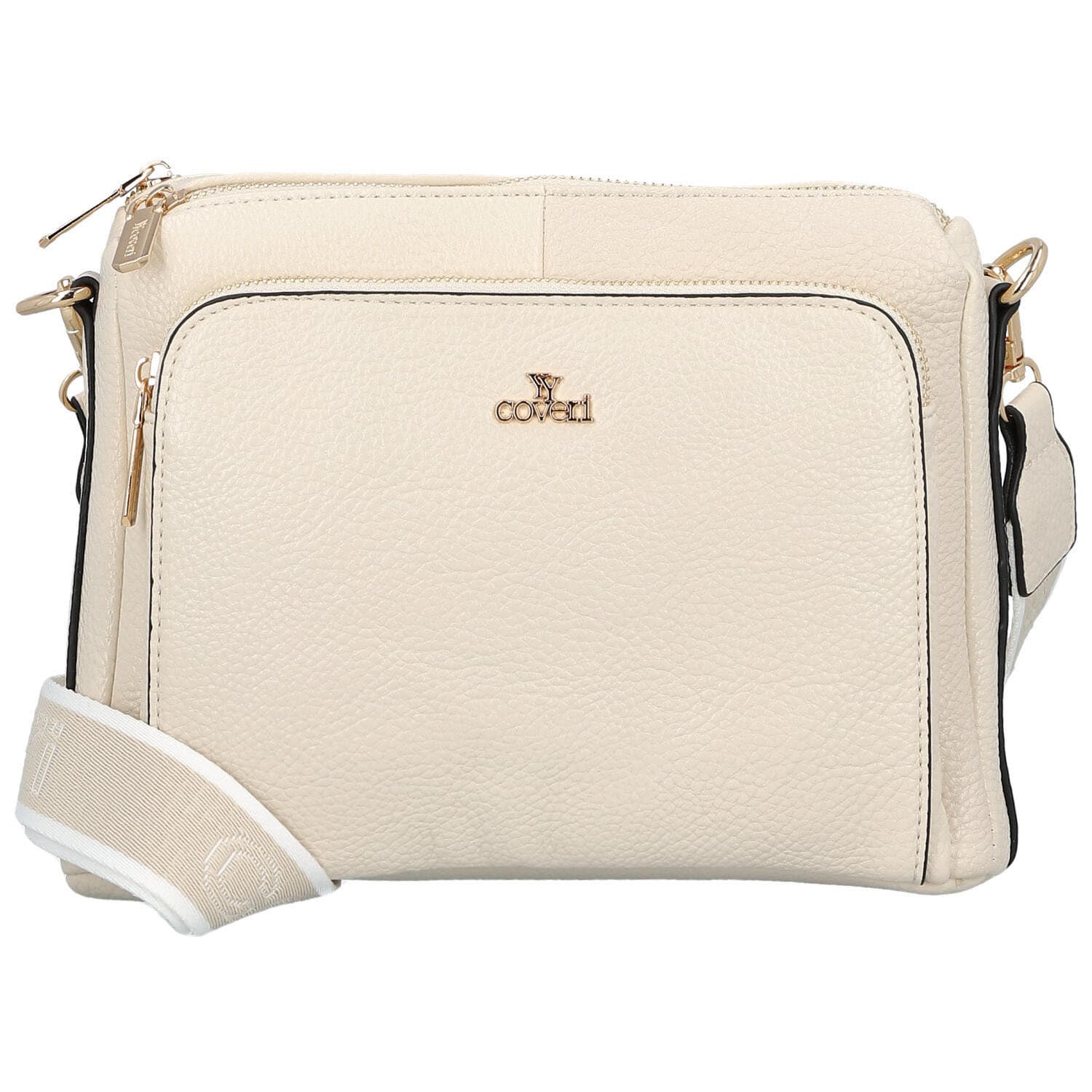 Dámská crossbody kabelka krémová - Coveri Vangeli