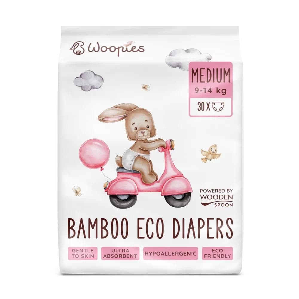 Woopies Wooden Spoon pleny eko Medium 9-14kg 30ks