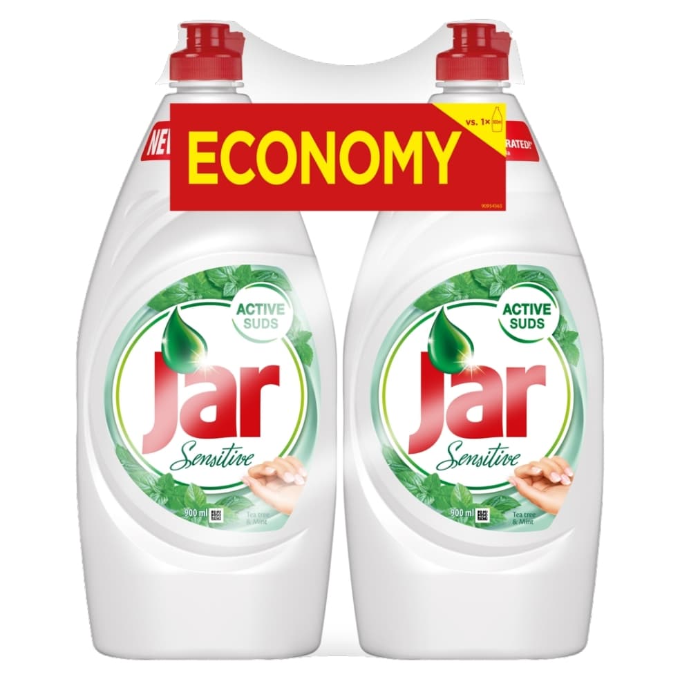 Jar Sensitive Tea Tree & Mint prostředek na nádobí 2x900 ml