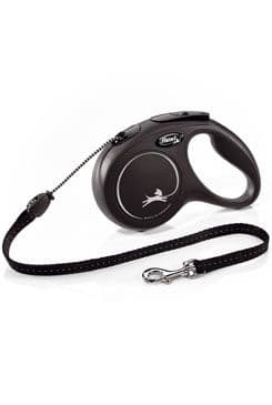 Vodítko Flexi classic new M lanko 5m/20kg černá