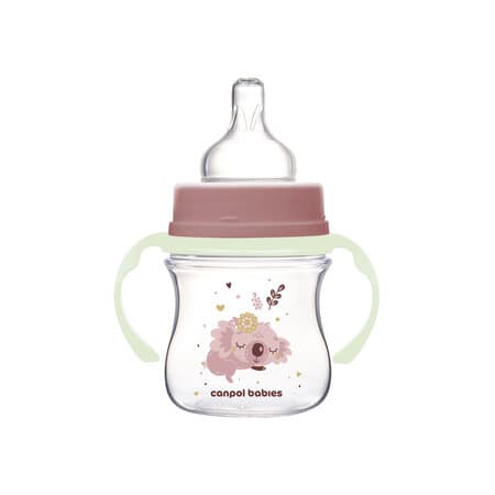 Canpol Babies CANPOL 35/236 Antikoliková lahvička 120ml EasyStart Sleepy Koala růžová