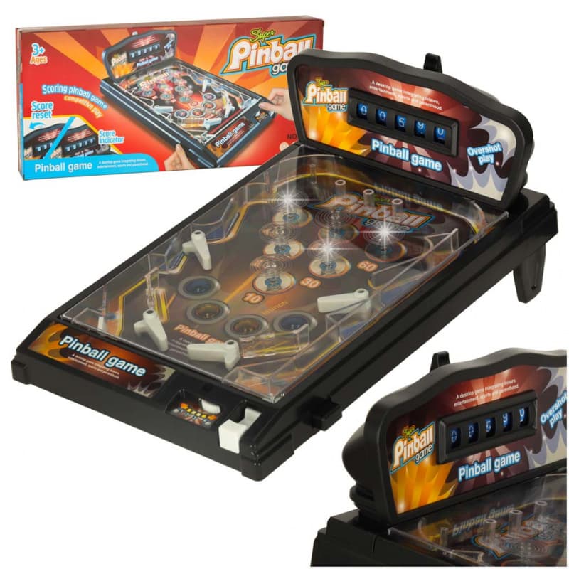 Pinball flipper hra zručnostní stůl se světly a hudbou