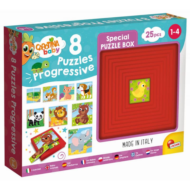 Carotina baby 8 puzzle - zvířátka
