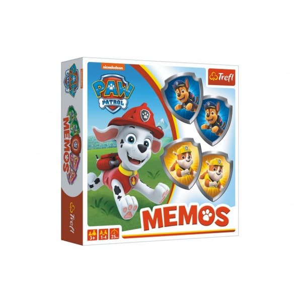 Trefl Pexeso papírové Paw Patrol/Tlapková patrola společenská hra 36 kusů