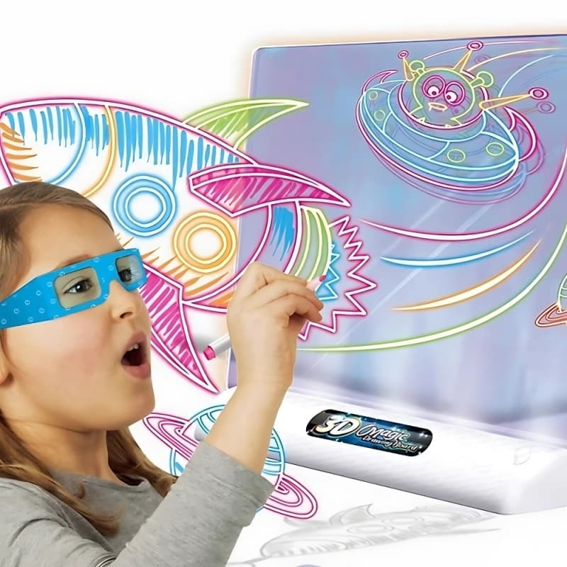 Woopie Magnetická tabule 3D podsvícení LED na kreslení
