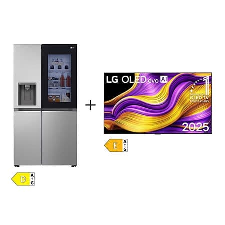 SET - LG TV OLED65G55LW + Chladnička InstaView™ GSGV80PYLD