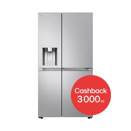 Americká chladnička LG - B - 628 l - DoorCooling+™ - UVnano™- Kovová Sorbet