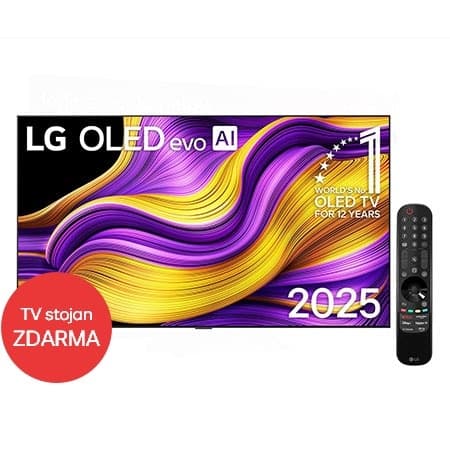 83" LG OLED evo AI G5 4K Smart TV 2025 verze pro montáž na stěnu - 5 let záruka na OLED panel