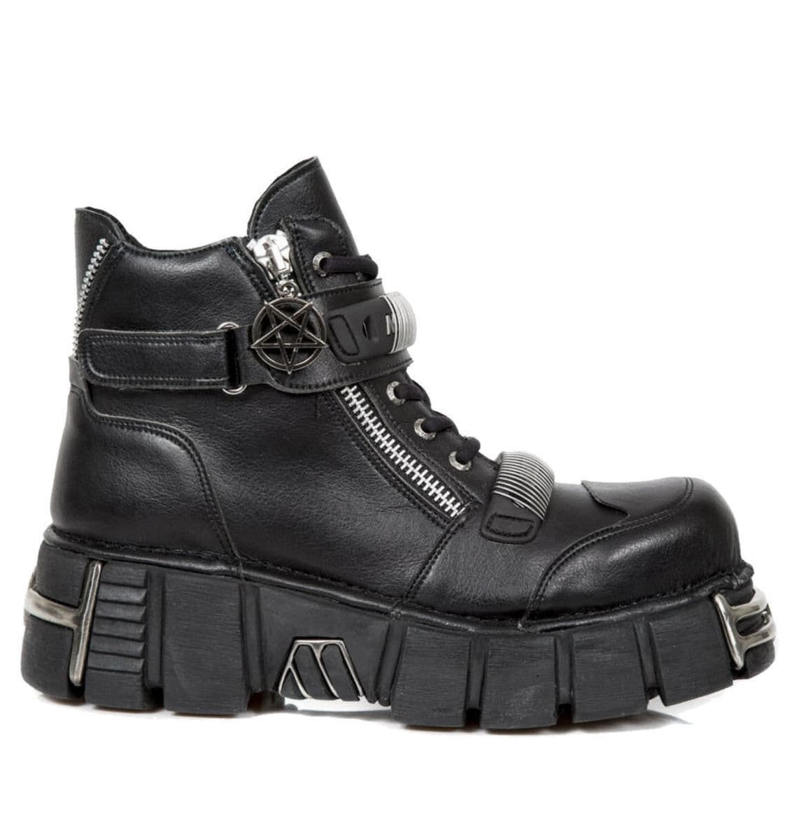 boty kožené pánské - VEGAN NEGRO VEGAN, VEGAN NEGRO - NEW ROCK - M.1065-VR1 40