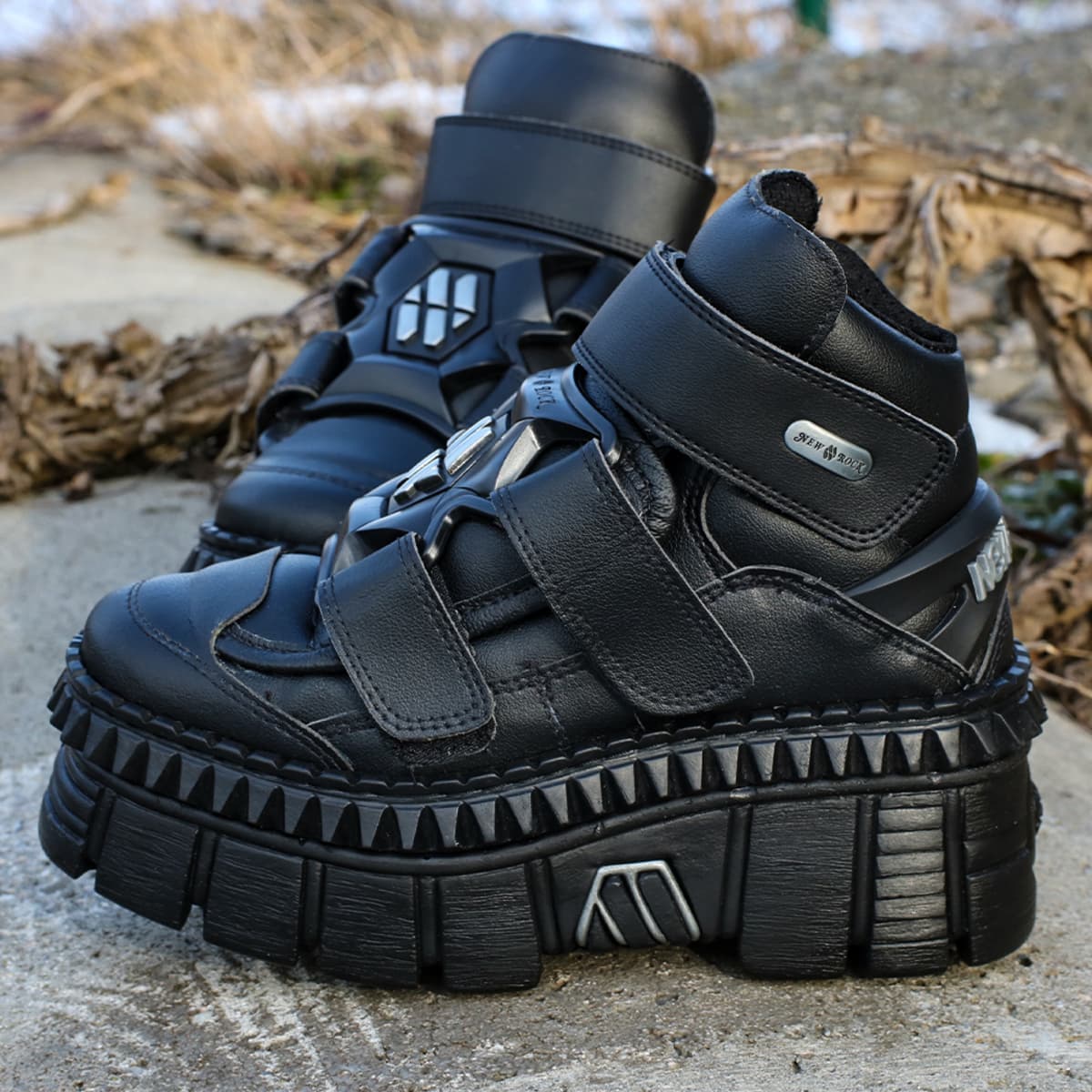 boty NEW ROCK - VEGAN NEGRO pu VEGAN 42