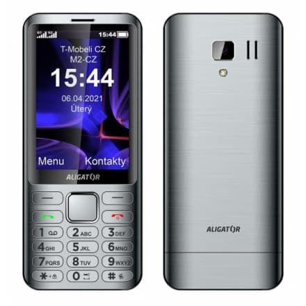 ALIGATOR D950 Dual sim stříbrný, AD950SR