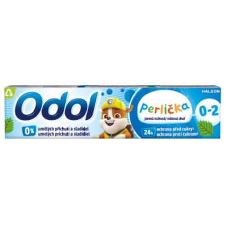 Haleon Odol Perlička zubní pasta pro děti, příchuť máta, 0-2 roky, 50 ml
