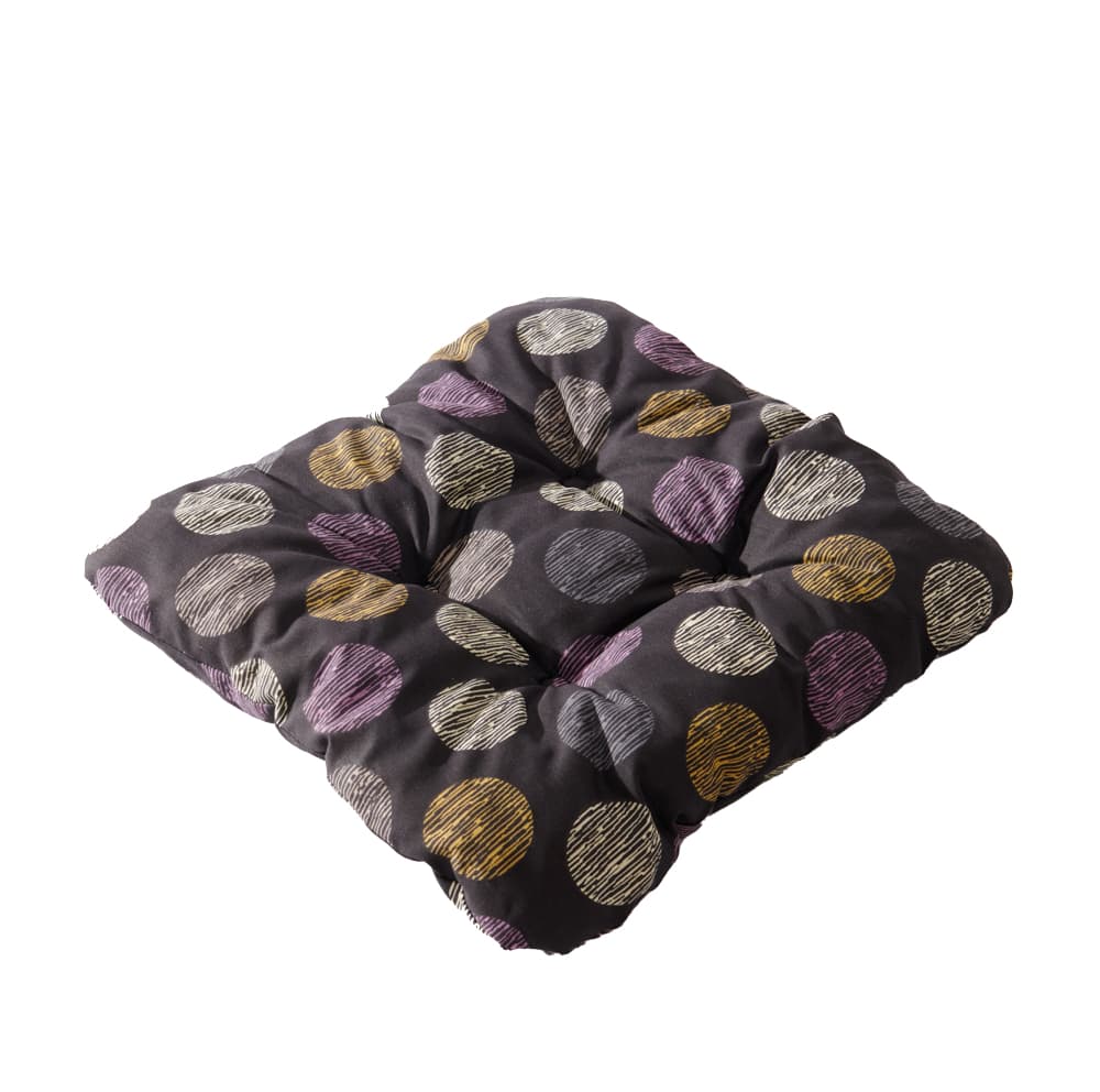 TOP Sedák s provázky 40x40 Černá kolečka