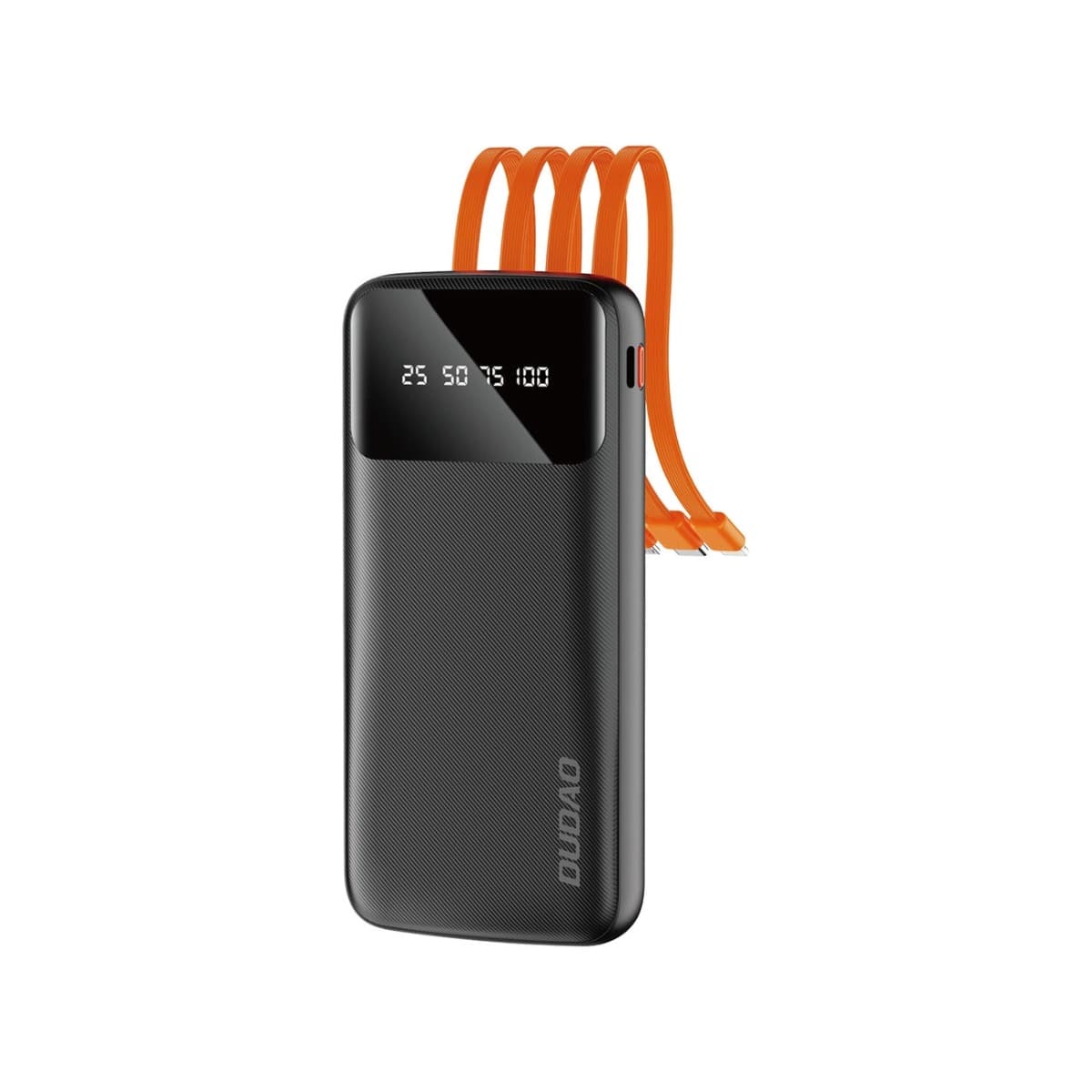 DUDAO K6Pro Externí nabíječka s kabely USB / micro USB / USB-C / Lightning černá