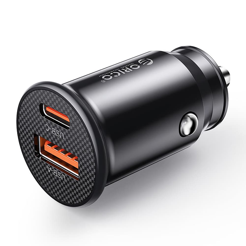 ORICO POWERMINI Nabíječka do auta 30W USB-C + USB-A černá
